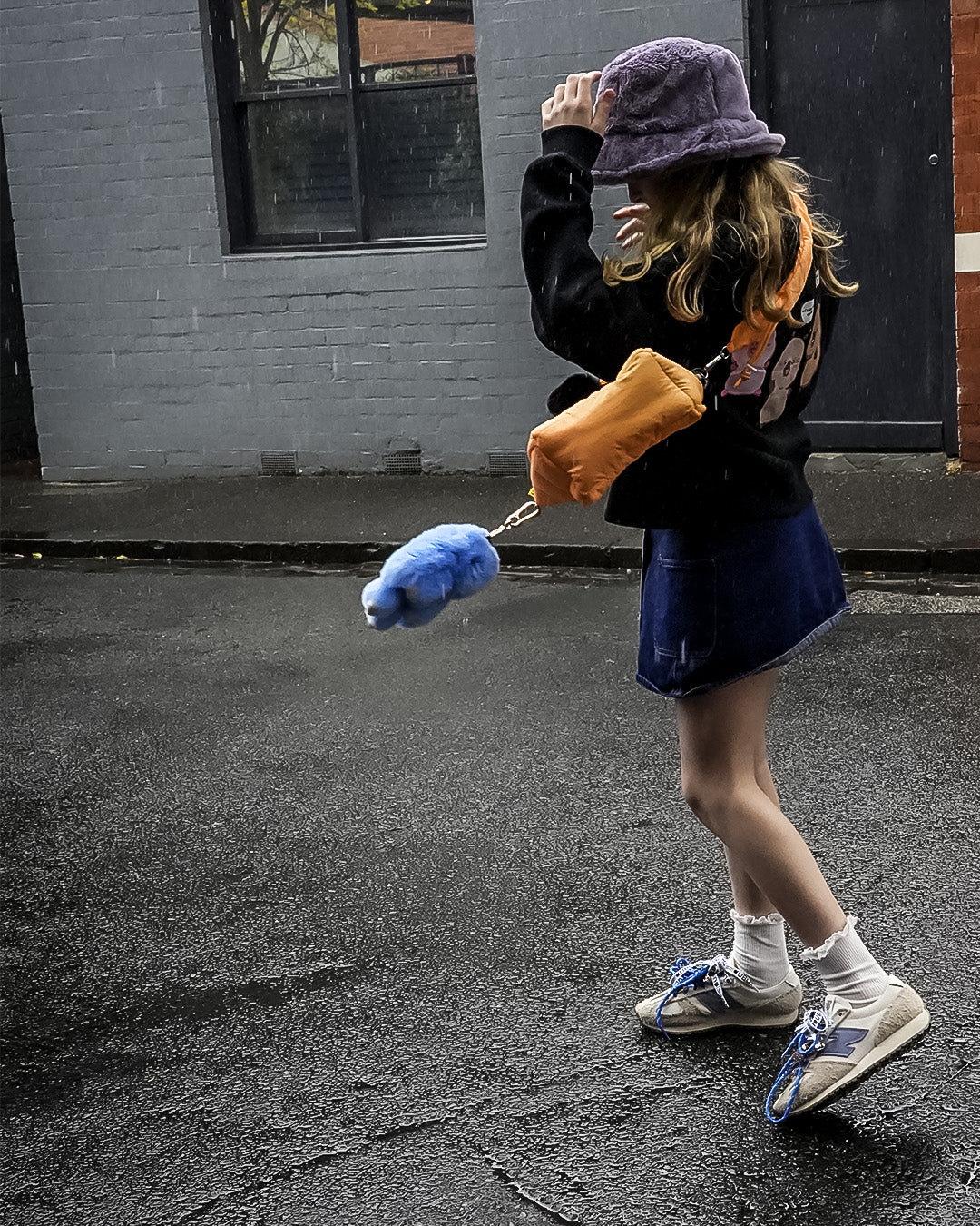 Cloud Faux Fur Bucket