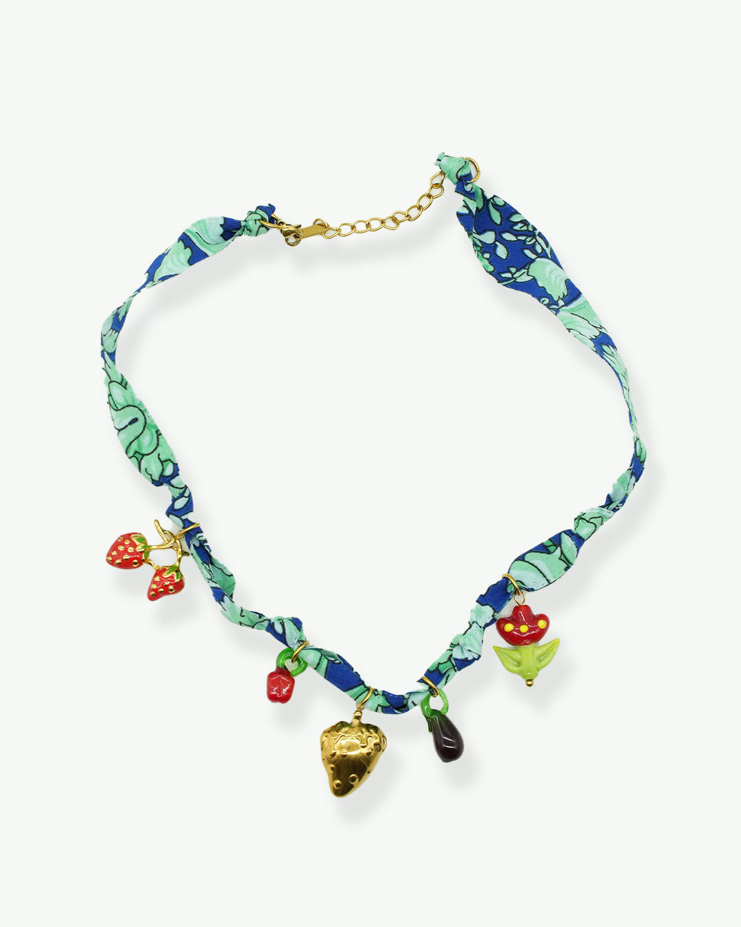 Berry Bloom Bandana Necklace