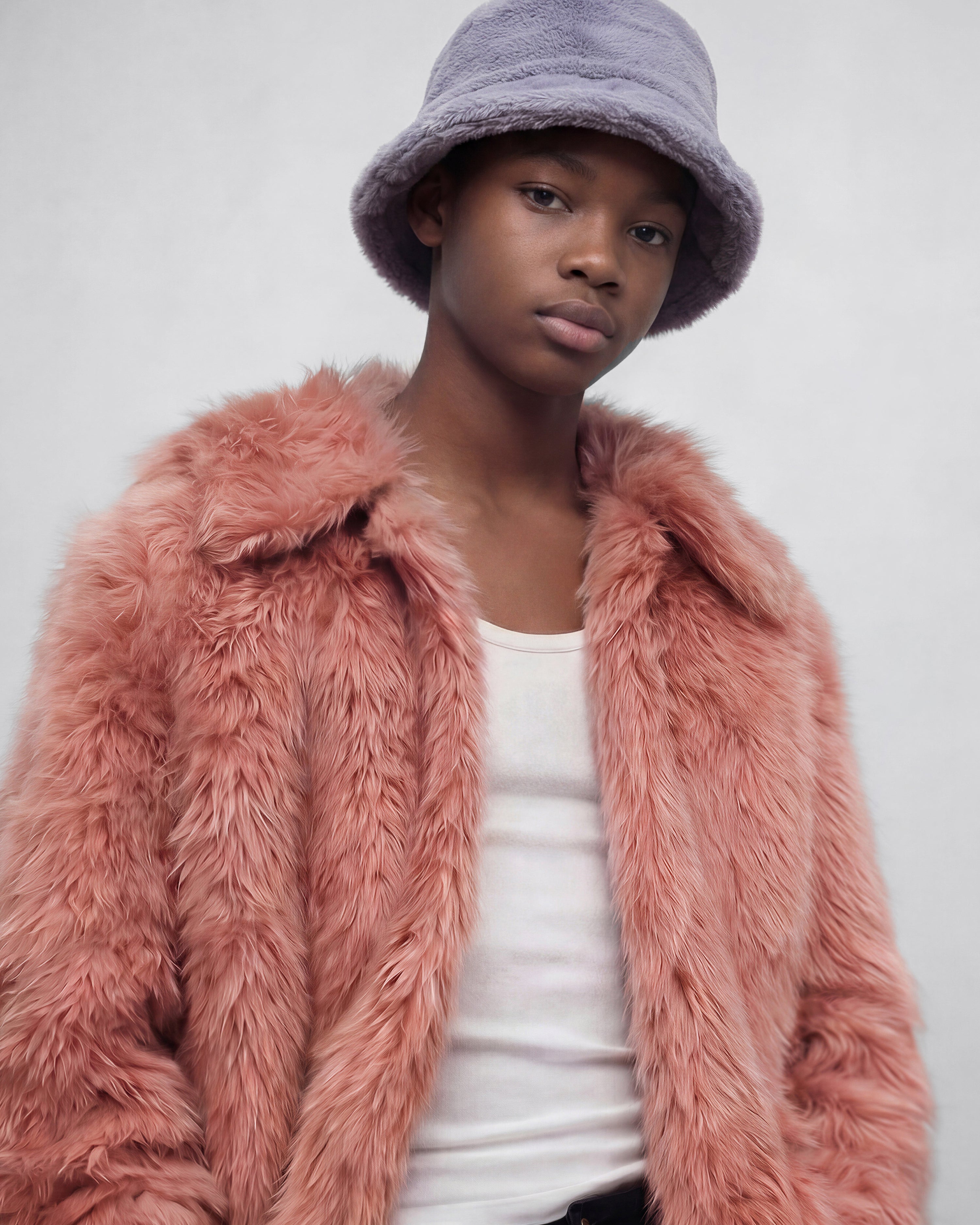 Cloud Faux Fur Bucket