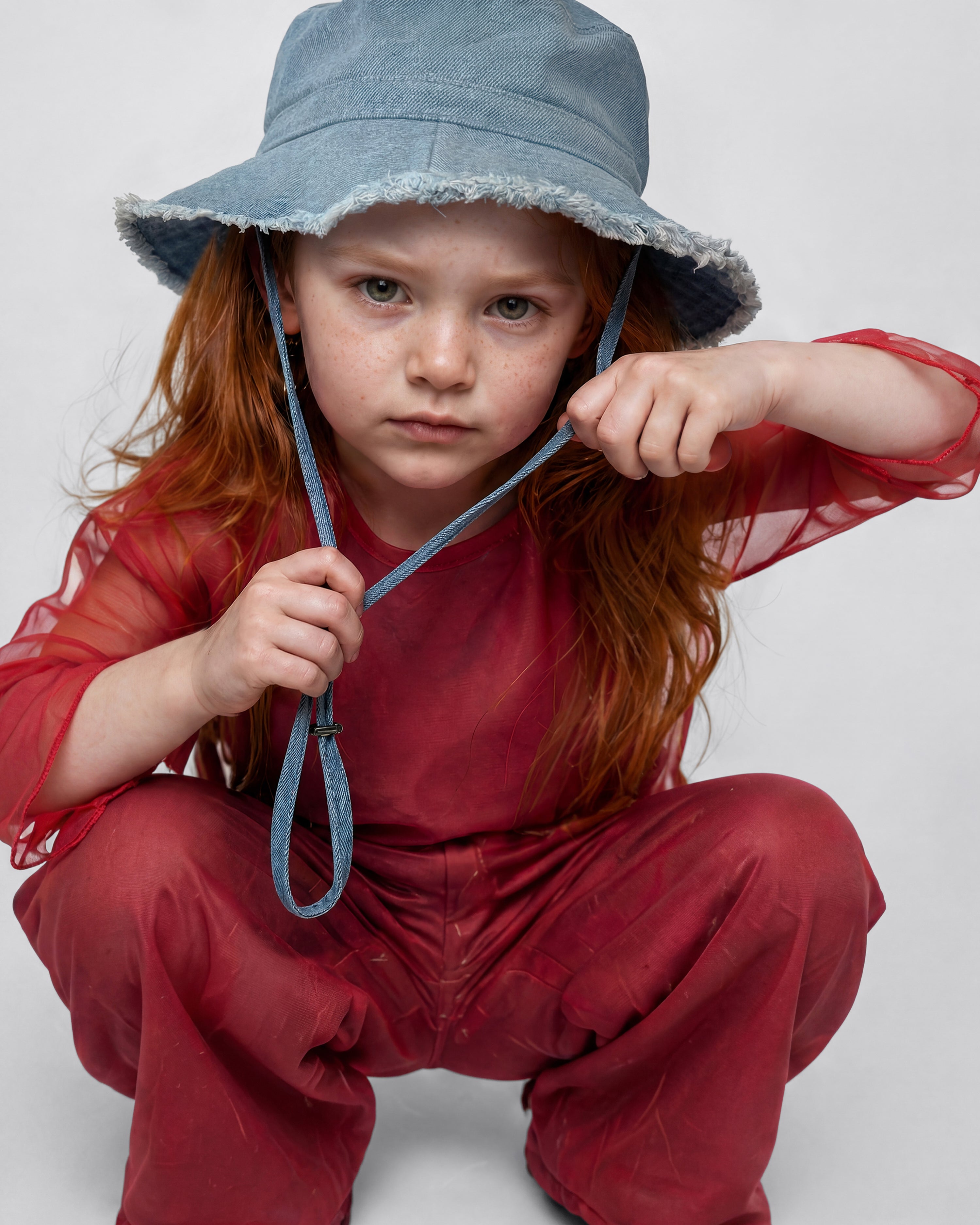 Dusty Threads Denim Toddler Bucket Hat