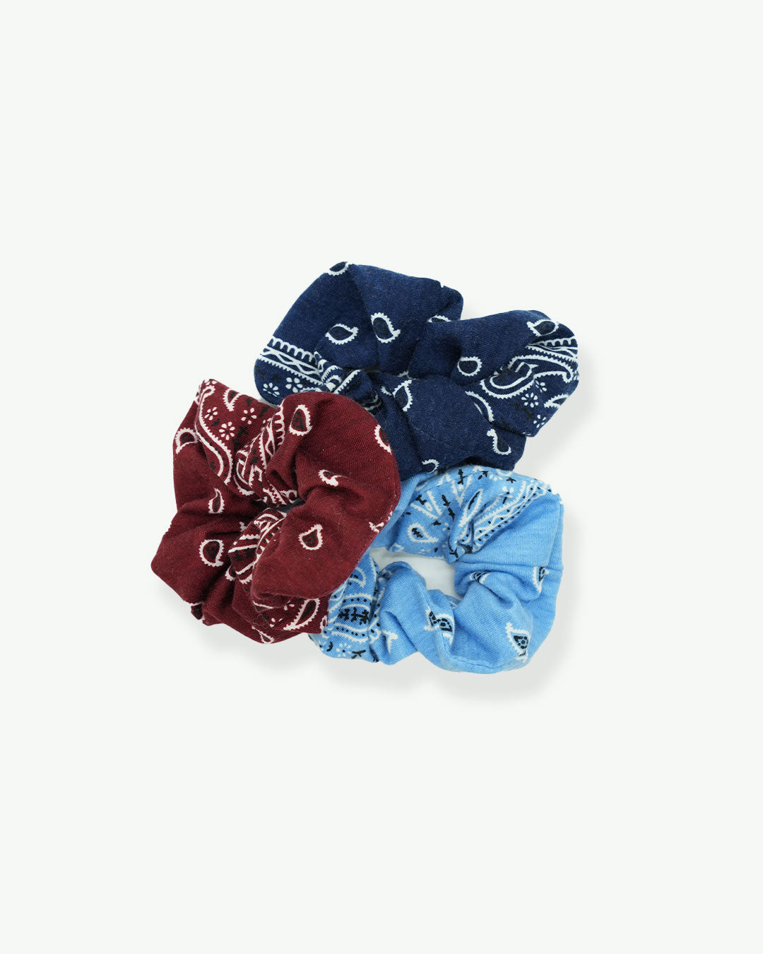 Bandana Scrunchie Trio