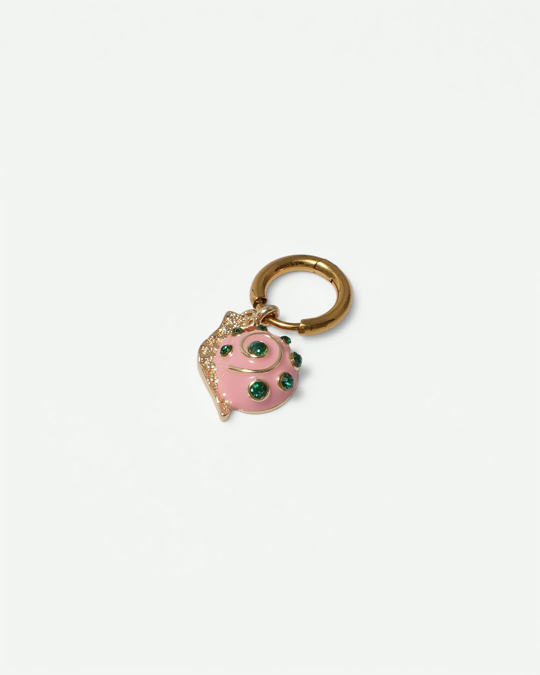 Rainbow Dream Snail Pink Charm
