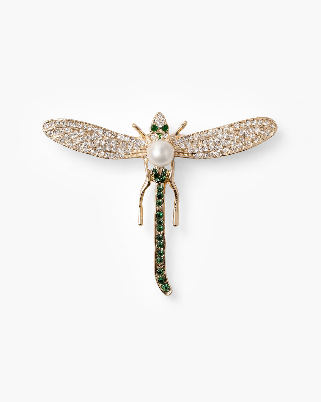 Crystal Sky Dragonfly Brooch