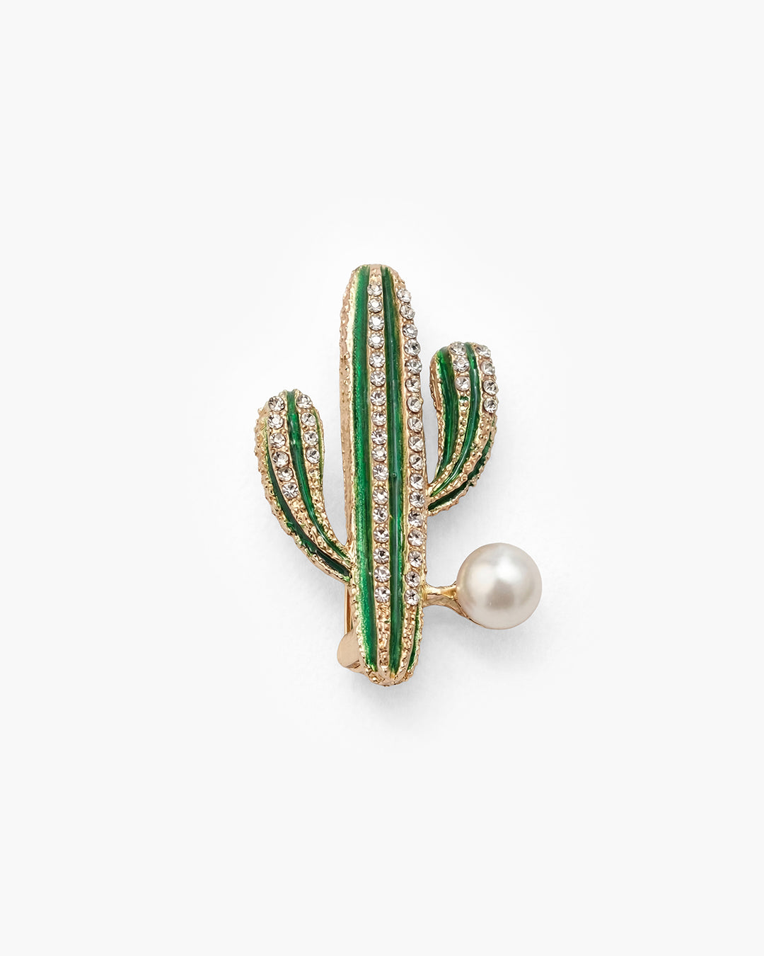 Desert Pearl Cactus Brooch