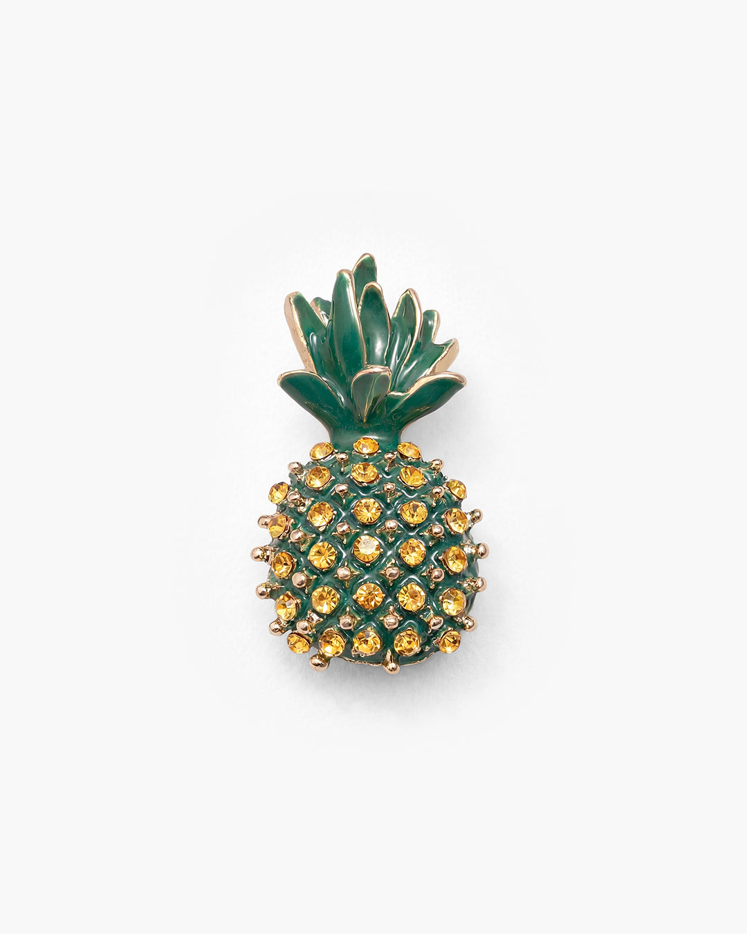 Golden Tropic Pineapple Brooch