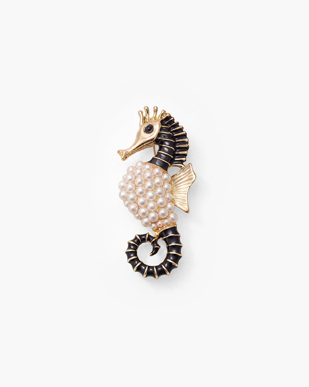 Seahorse Pearl Brooch