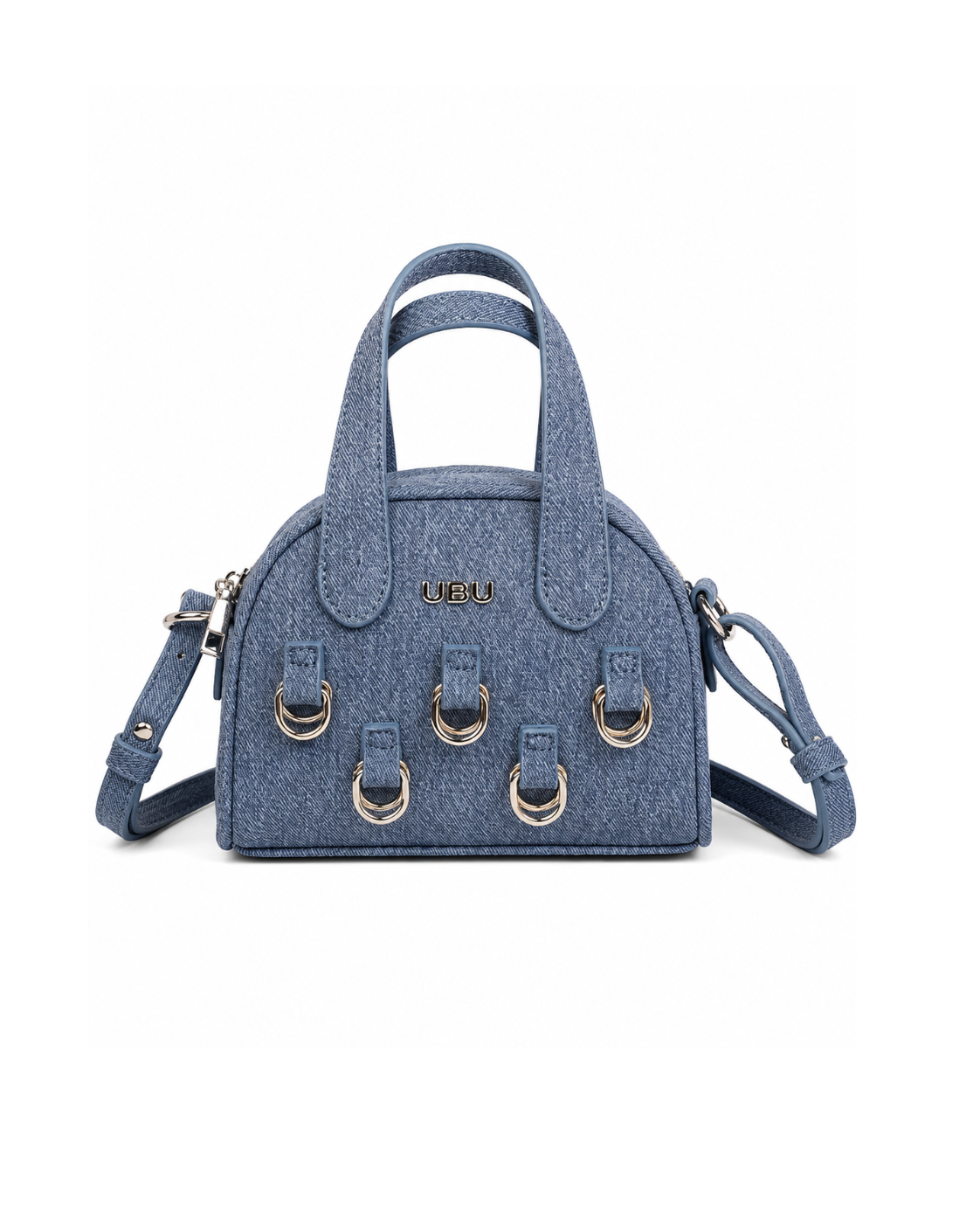 Mini Denim Charm Bag