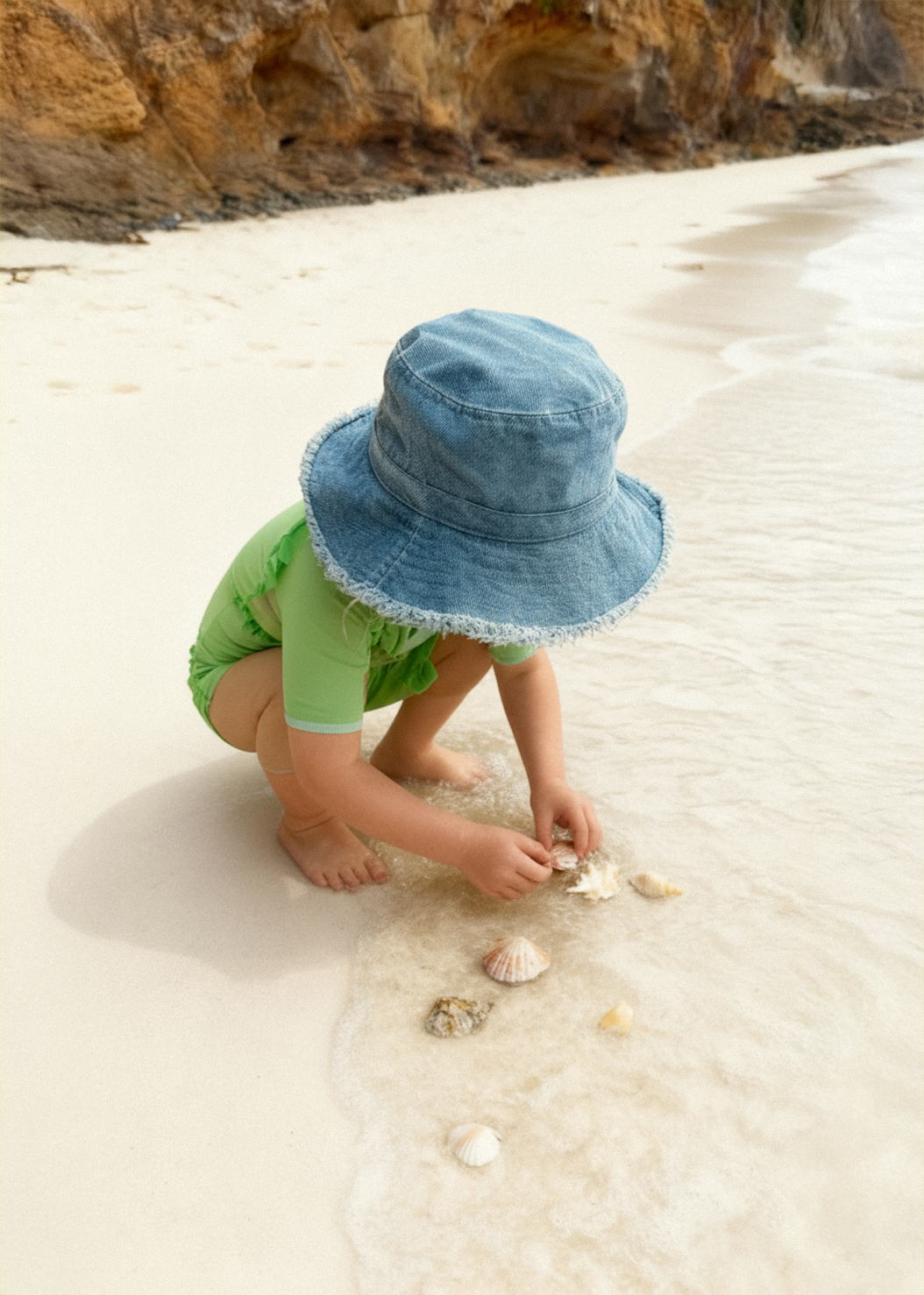Dusty Threads Denim Toddler Bucket Hat